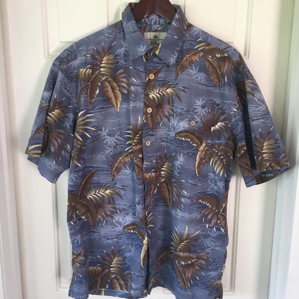 Island Shores Hawaiian shirt.